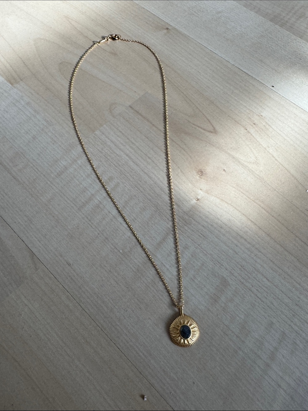 Satya Jewelry Labradorite Sun Necklace